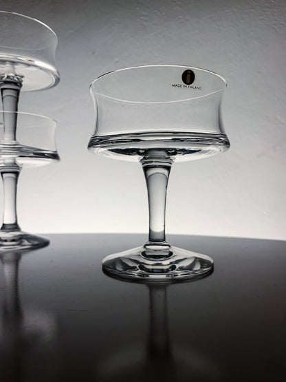 Tapio Wirkkala | Set of 6 Iittala Romantica champagne glasses