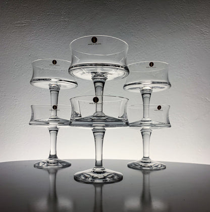 Tapio Wirkkala | Set of 6 Iittala Romantica champagne glasses