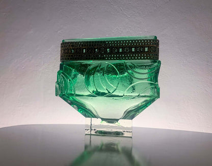 Kumela Finland Vase Crystal Bronze 