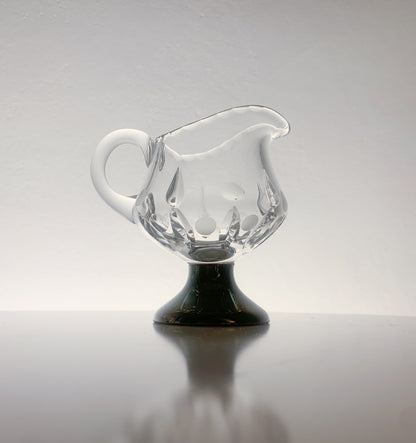 Aimo Okkolin Riihimaen Lasi – Pirkko series Bowl & Creamer, Silver