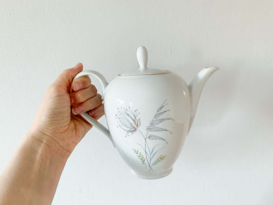 Porcelain coffee and tea pot, Vesta series, Rorstrand Sweden, 1950-60s