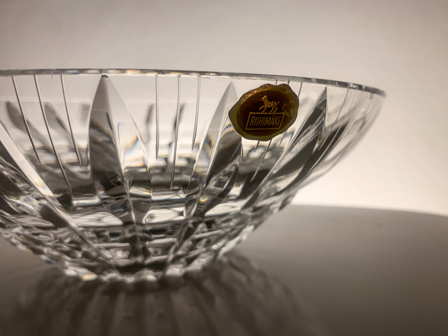 Aimo Okkolin Riihimaen Lasi – Polar Crystal Bowl