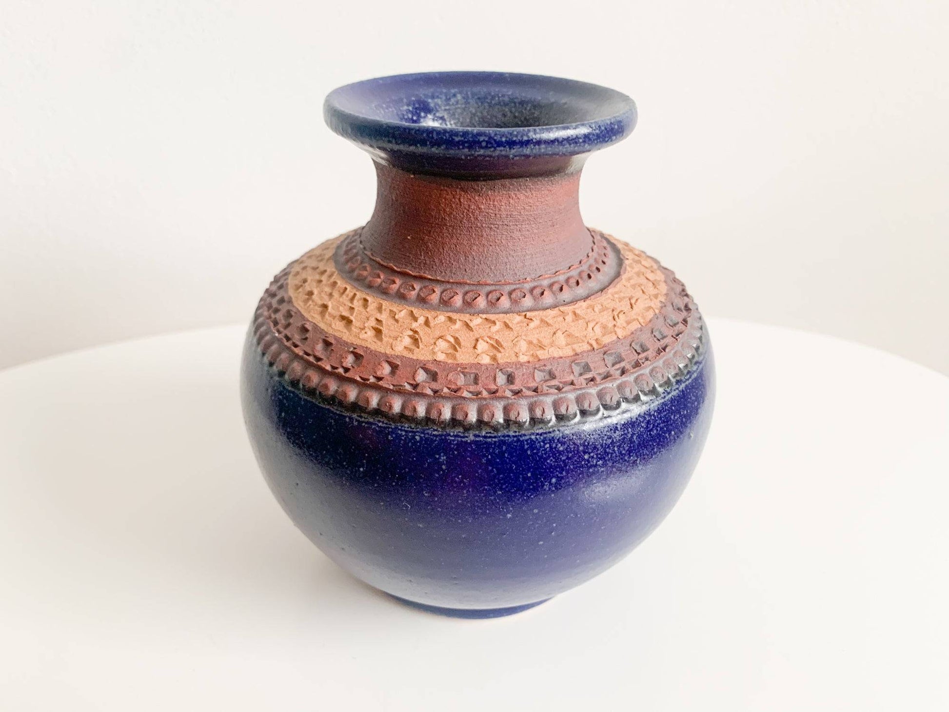 Klase Hoganas ceramic stoneware vase, Sweden 1960s