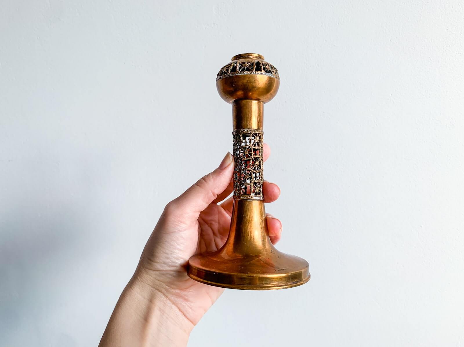 Turun Hopea Candle Holder Space Age Modernist