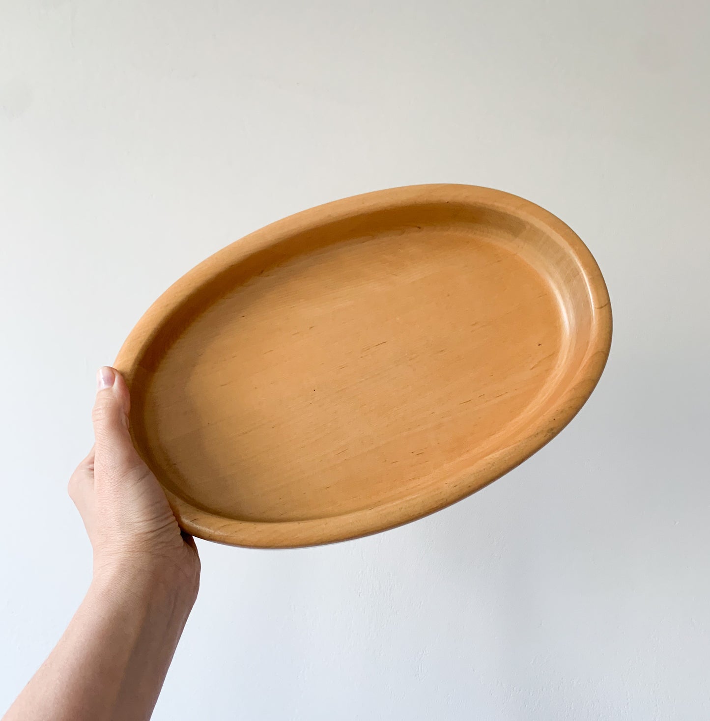 Aarikka Finland | Large birch serving dish, circa 1970s