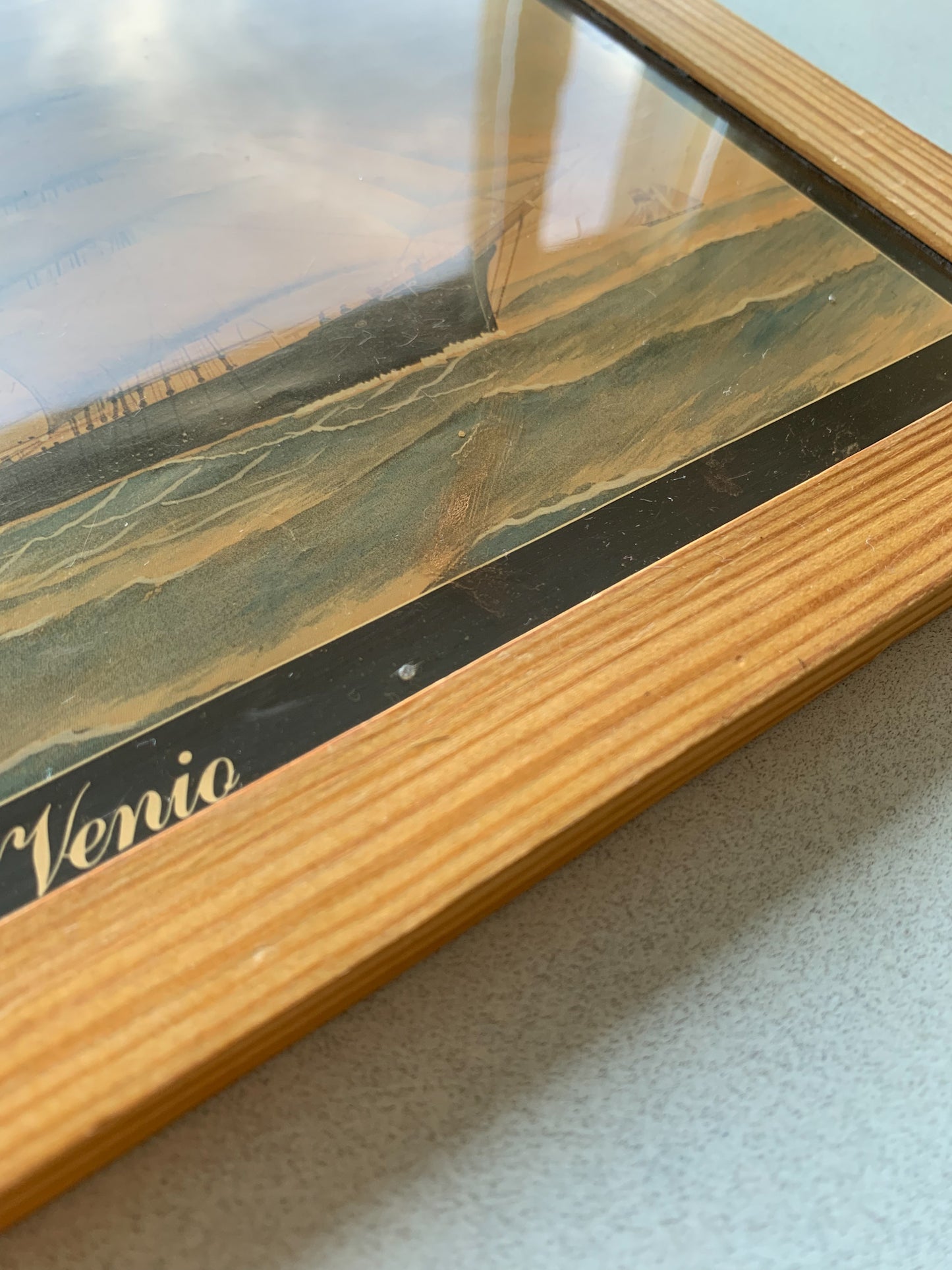 Antique maritime print | Finnish schooner Venio, circa 1900s