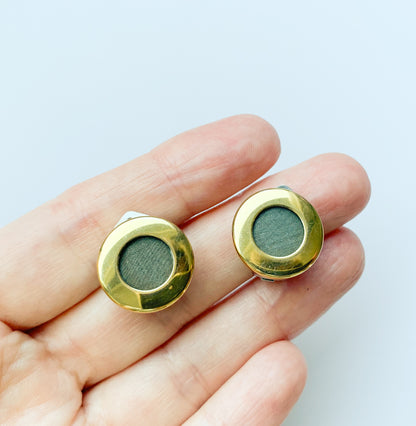 Aarikka Finland | Gold Tone Clip-on Earrings