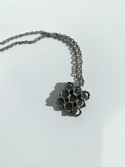 Brutalist Pewter Pendant by Tapani Vanhatalo | 1970s