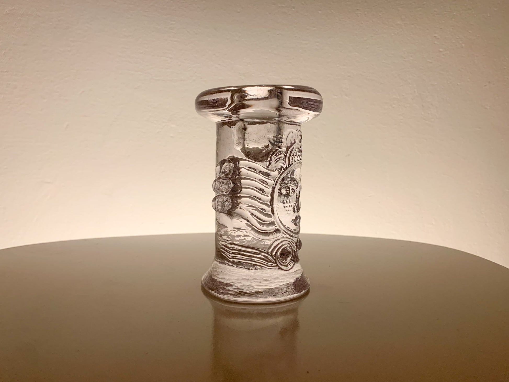 Vintage candle holder Crystal Angel 1960s