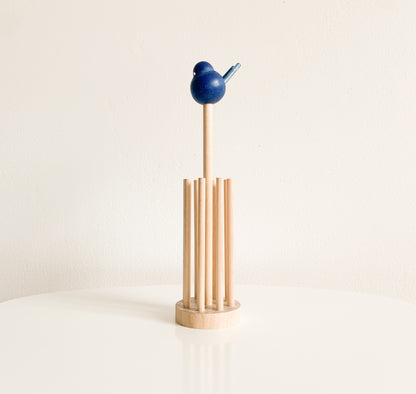 Aarikka Finland | Wooden Blue Bird Napkin Holder