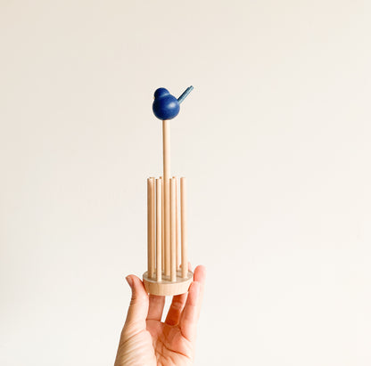 Aarikka Finland | Wooden Blue Bird Napkin Holder