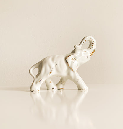Riga Porcelain Elephant Figurine | 1950s