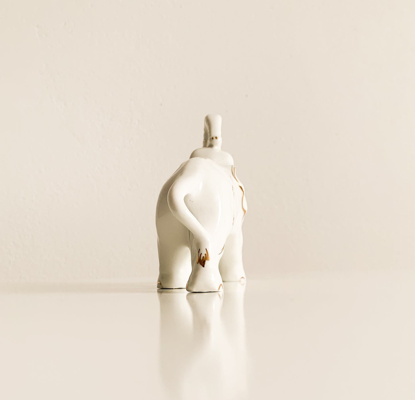 Riga Porcelain Elephant Figurine | 1950s