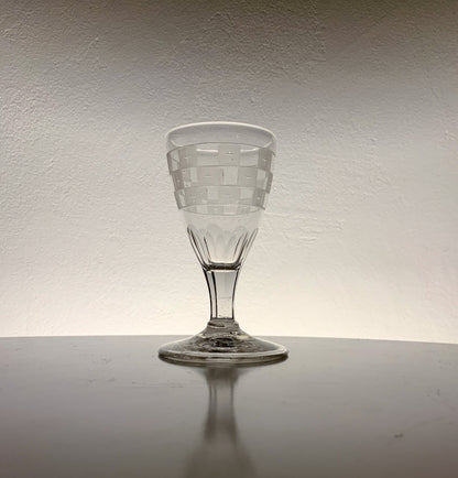 Antique Wine Glass 1800s, likely Casimirsborg style