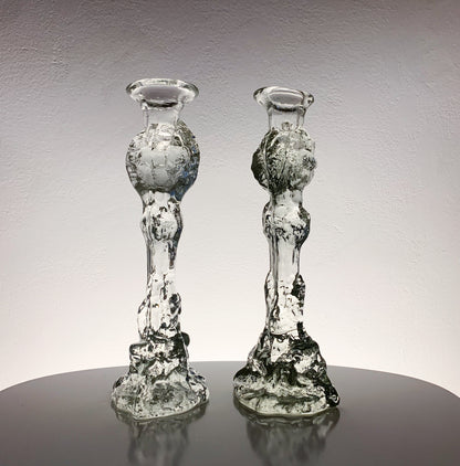 Art Glass Candle Holder & Figurine, 26 cm | Humppila Finland