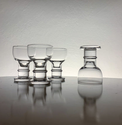 Nuutajärvi 4 Herttua Shot Glasses by Heikki Orvola