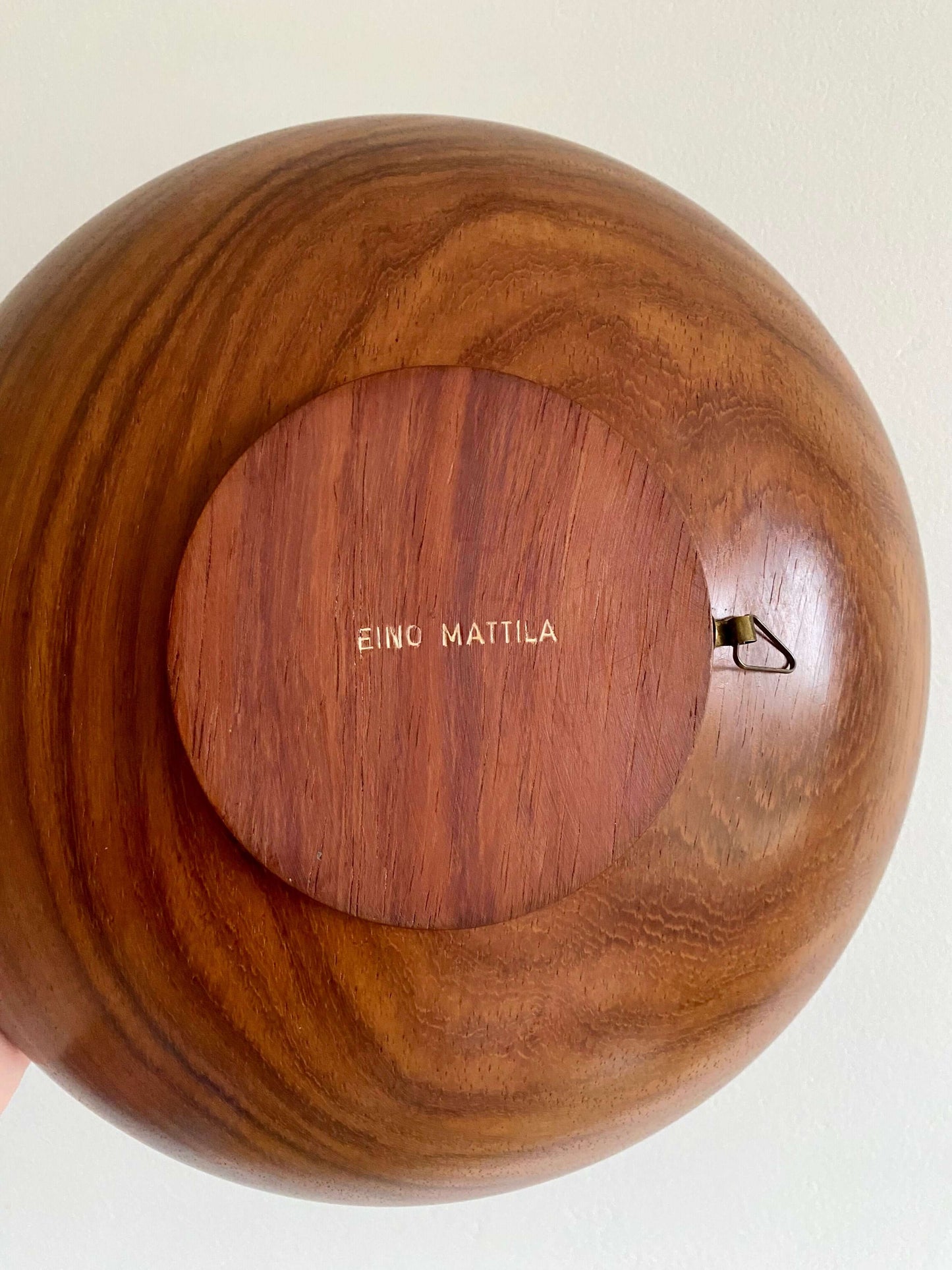 Mid-Century Modern Teak Bowl by Eino Mattila, Finland 1950s