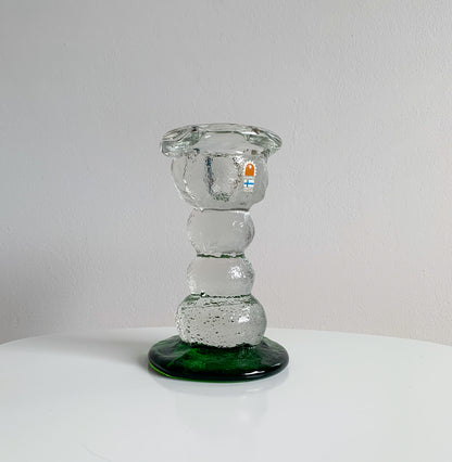 Brutalist Figurine Kivi Set, Humppila Finland 1980s Green