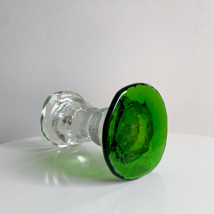 Brutalist Figurine Kivi Set, Humppila Finland 1980s Green