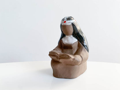Nun Reads Bible Made in Sweden Scandinavian Design