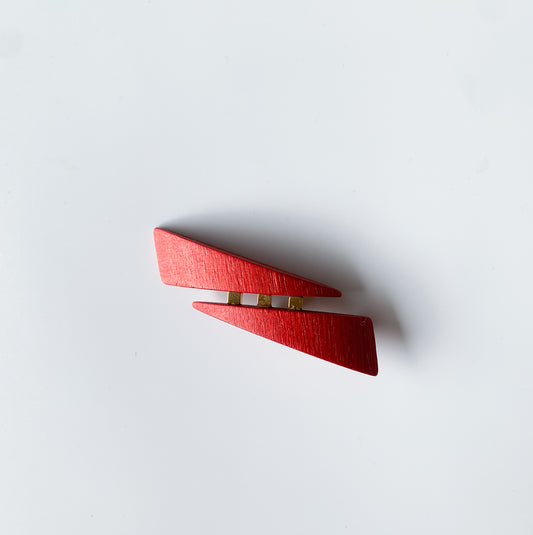Aarikka Finland | Wooden Red Arrow Brooch