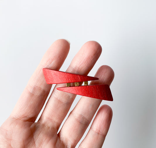 Aarikka Finland | Wooden Red Arrow Brooch