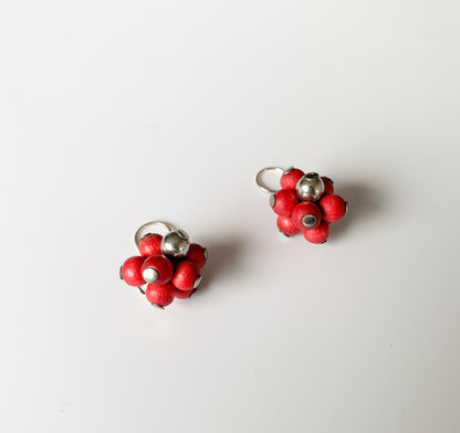 Aarikka Finland| Red Berry Earrings