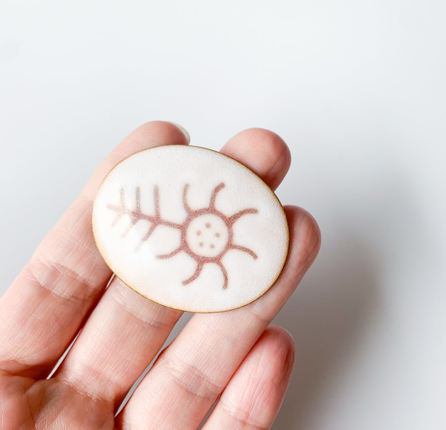 Solar Cell Enamel Brooch, Finland 1970