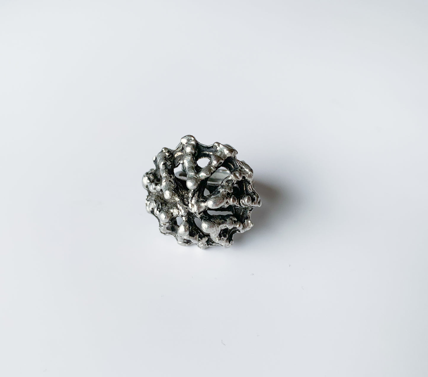 Brutalist Pewter Ring by Tapani Vanhatalo | 1970s