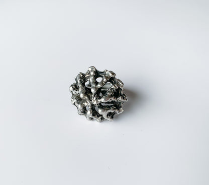 Brutalist Pewter Ring by Tapani Vanhatalo | 1970s