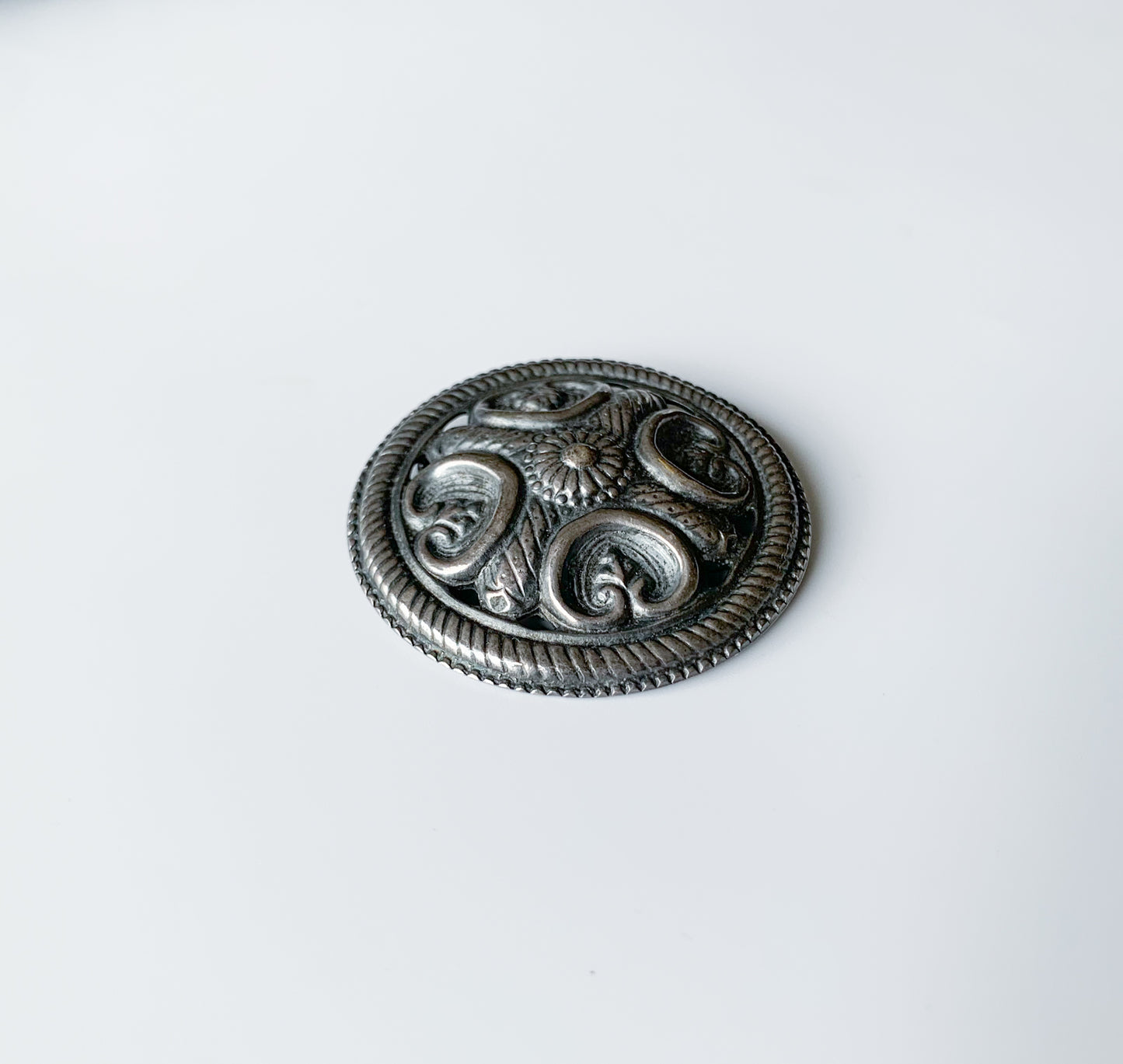 Raisala Brooch by Kalevala Koru | Silver Plate, Finland
