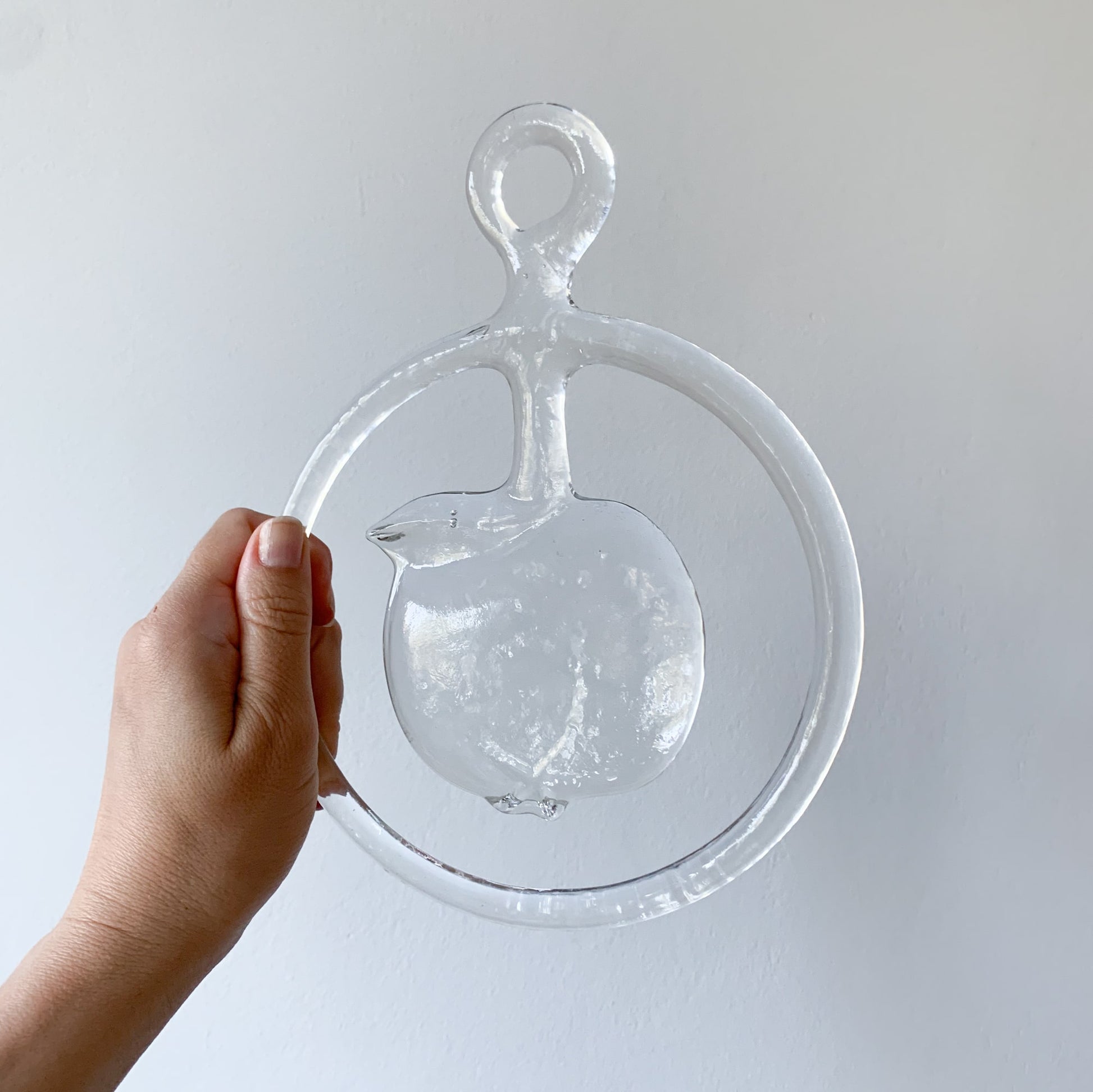 Vintage glass artwork Scandinavian Design
