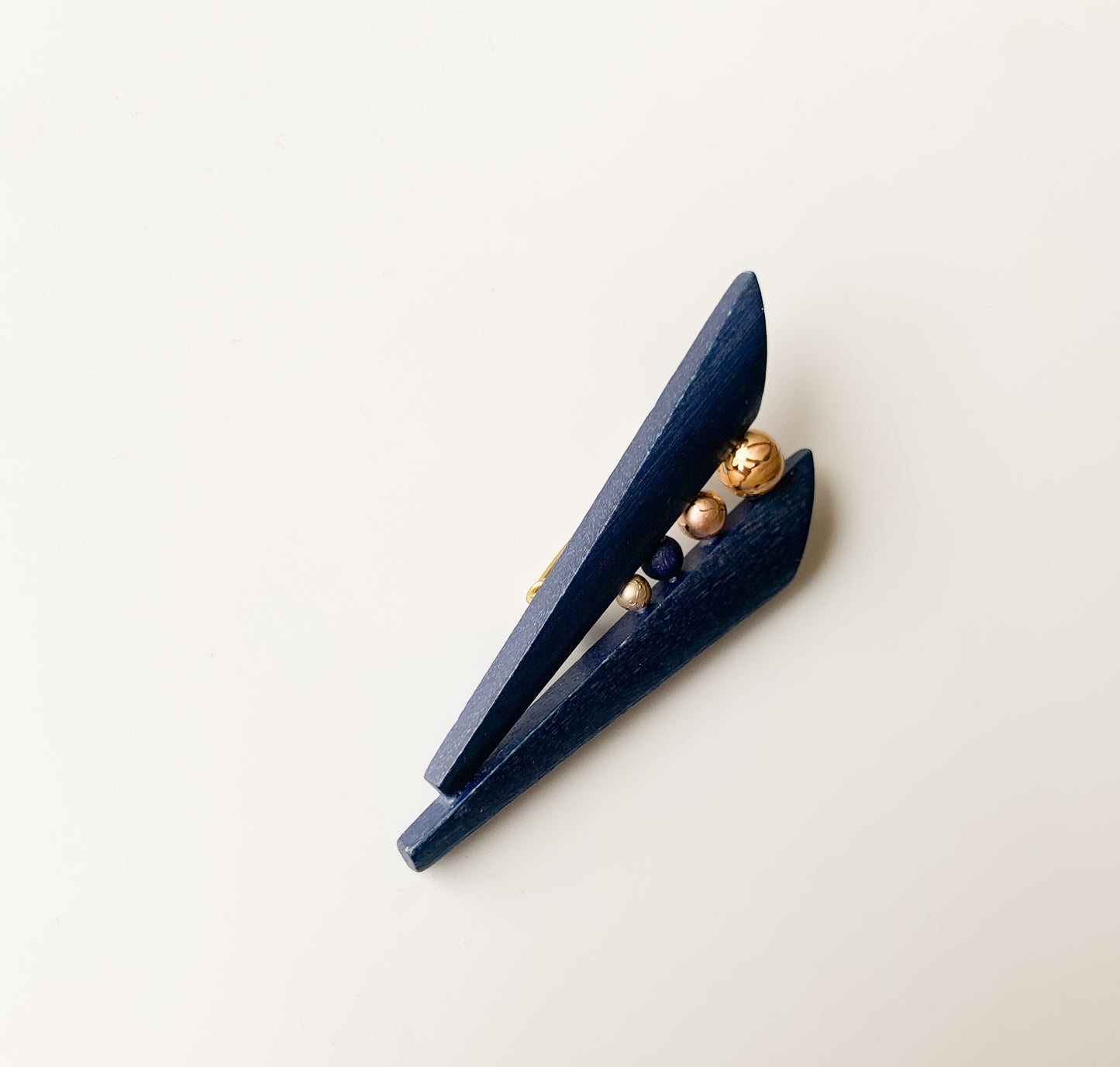 Aarikka Finland | Blue Arrow Wooden Brooch