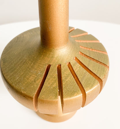 Paavo Asikainen | Wooden golden tone bird figurine