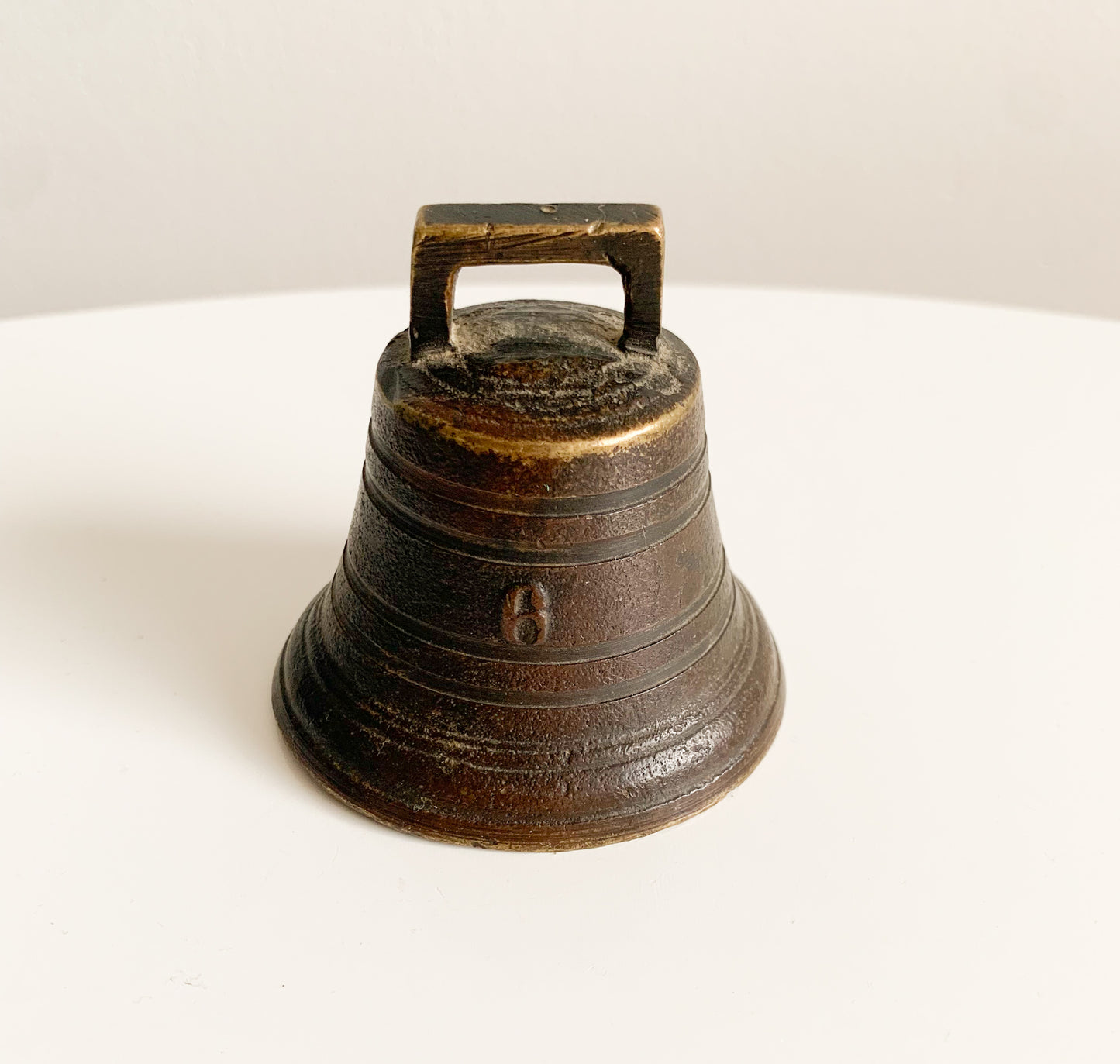 Antique Finnish horse harness bell, bronze