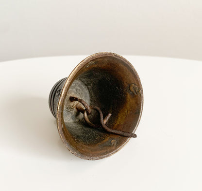 Antique Finnish horse harness bell, bronze