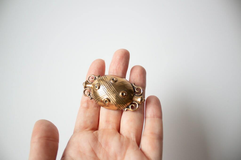 Bronze Ladybird brooch by Germund Paaer | Kalevala Koru