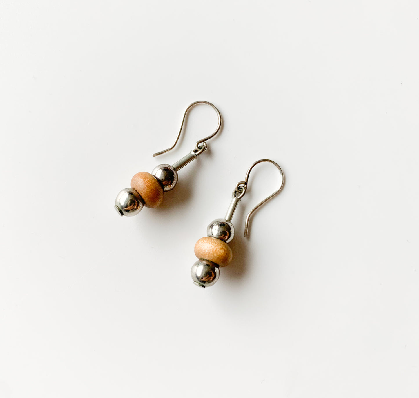 Aarikka Finland | Wood and metal earrings