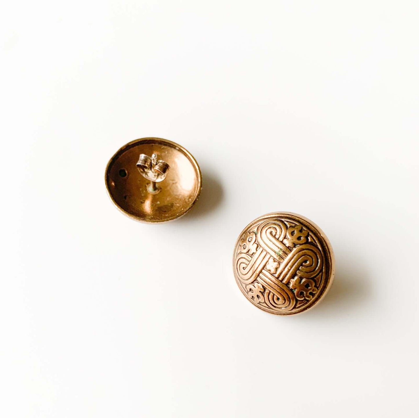 Kalevala Koru bronze earrings | Hannunvaakuna series