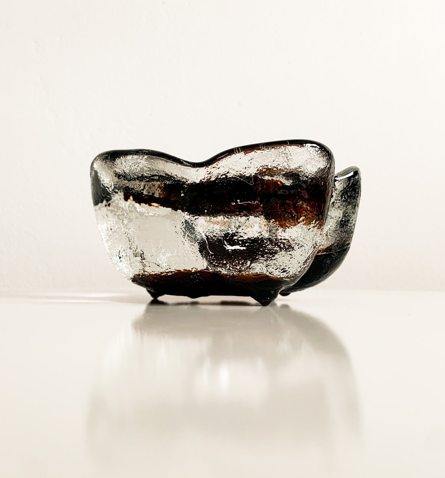 Brutalist Kivi-set candle holder, signed | Humppila Finland