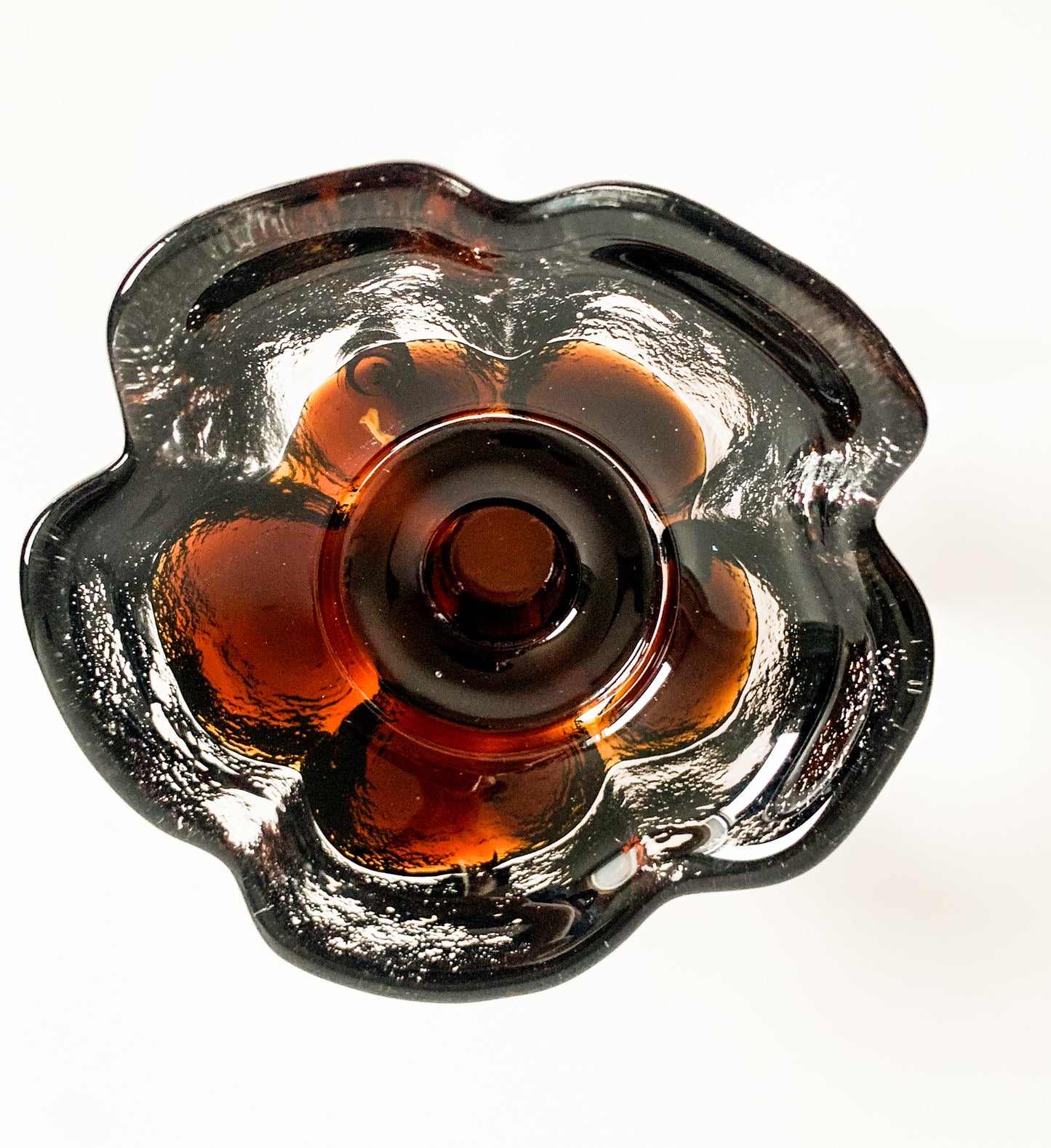 Brutalist Kivi-set candle holder, signed | Humppila Finland
