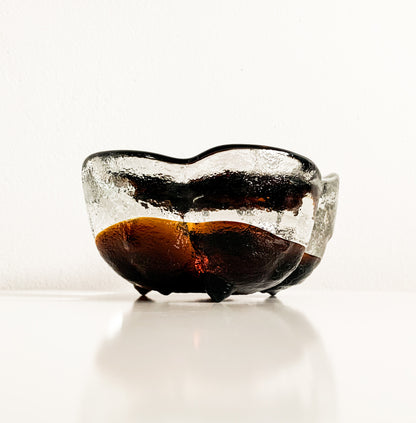 Brutalist Kivi-set candle holder, signed | Humppila Finland