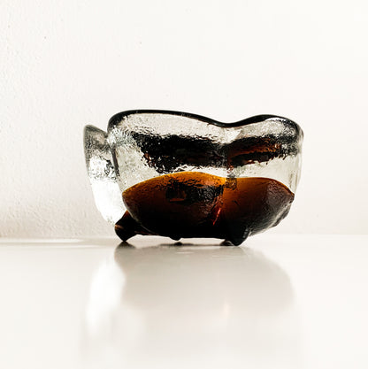Brutalist Kivi-set candle holder, signed | Humppila Finland