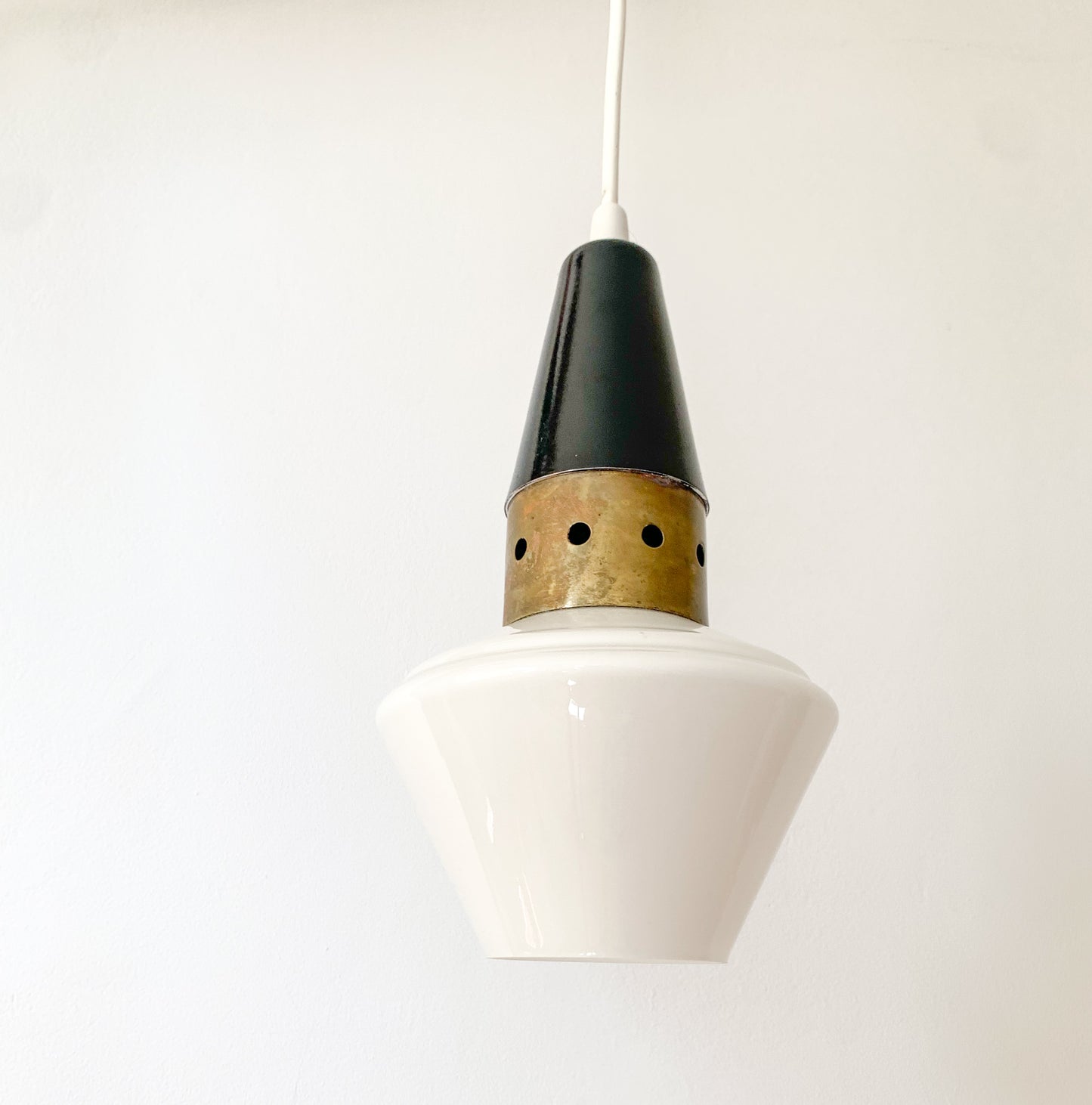 Brutalist Nordic Space age pendant lamp, 1950s