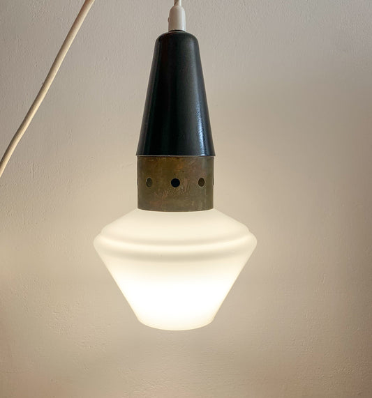 Brutalist Nordic Space age pendant lamp, 1950s