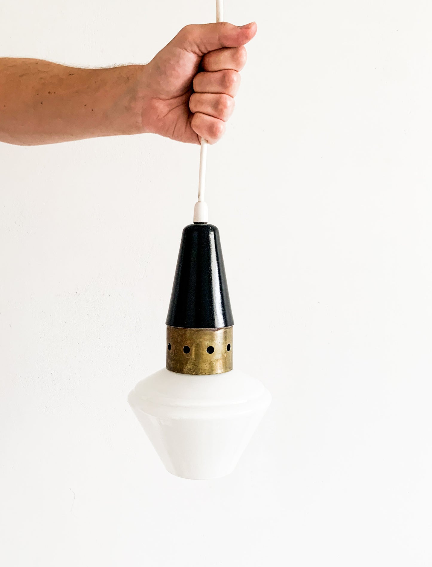Brutalist Nordic Space age pendant lamp, 1950s