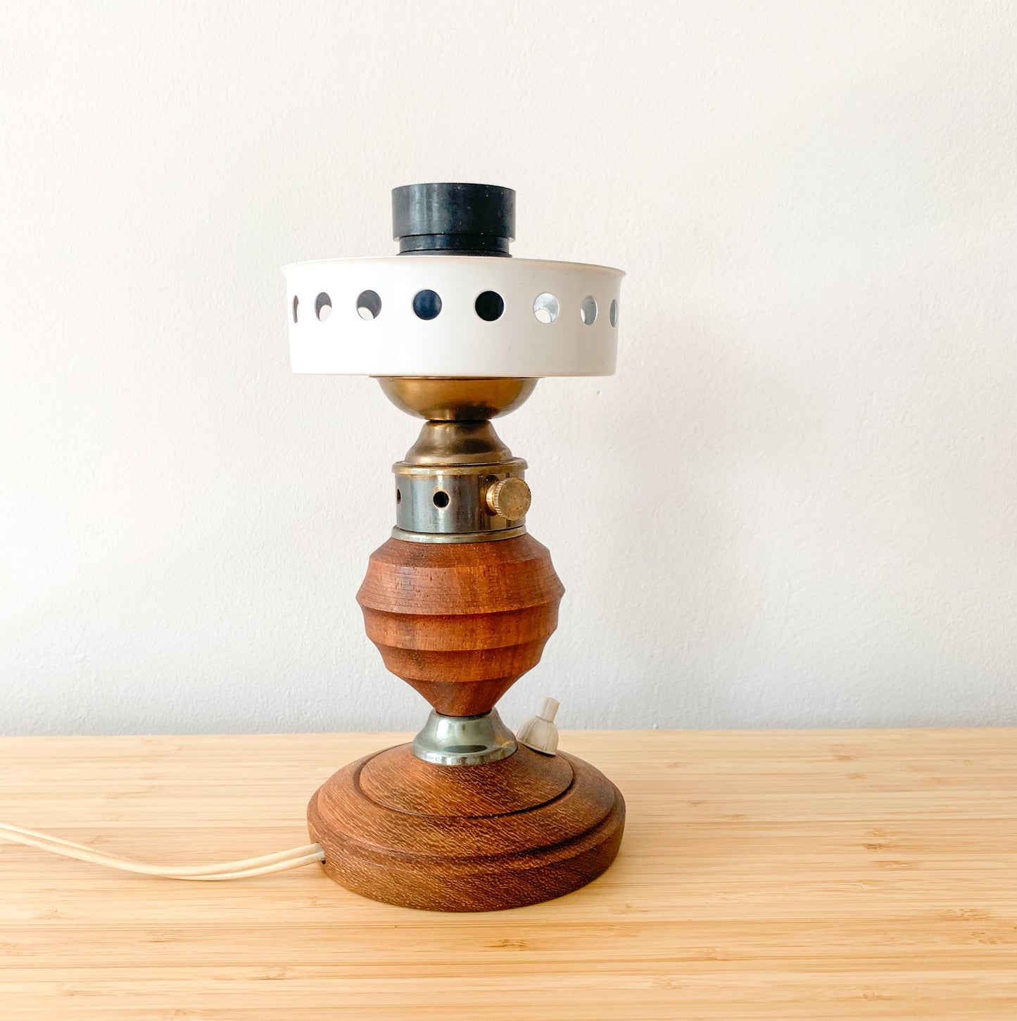Lival Teak Vintage Table Lamp | Finland 1960s