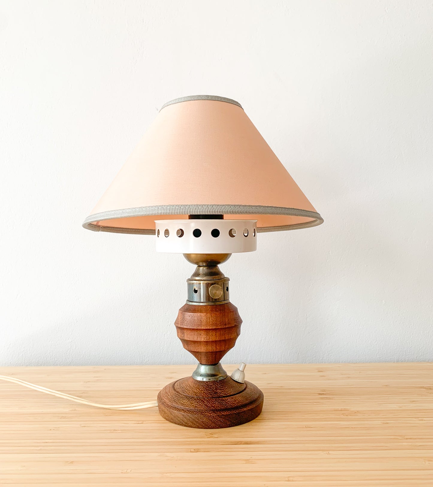 Lival Teak Vintage Table Lamp | Finland 1960s