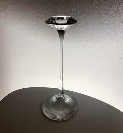 Kjell Engman Kosta Boda | Tall Fanfar crystal candlestick