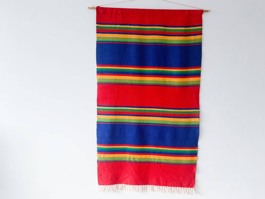 Midcentury vintage rug tapestry raanu Lapland Finland, 1970s